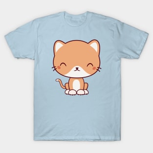 Kawaii Cute Kitten Cat T-Shirt